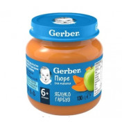 Фруктове пюре Gerber Яблуко і гарбуз, 130 г