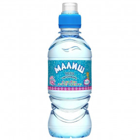 Вода питна дитяча Малиш у пластиковій пляшці без дозатора, 0,33 л