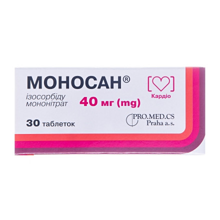 Моносан 40мг №30 таб.(20%)