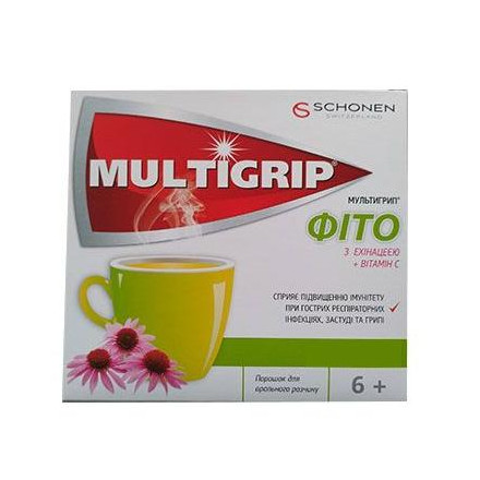 Мультигрип фіто ехінацея+вітамін С №10 саше