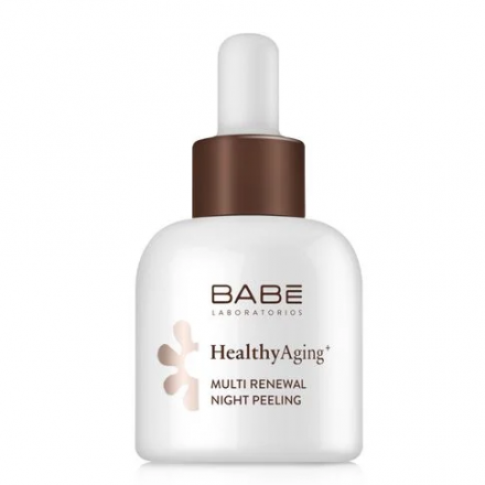 Бебе HEALTHY AGING  Мультионовлюючий нічний пілінг з АНА к-ми та Ретинолом 30мл