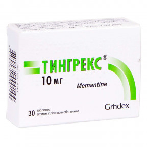 Тингрекс таблетки от деменции по 10 мг, 30 шт.