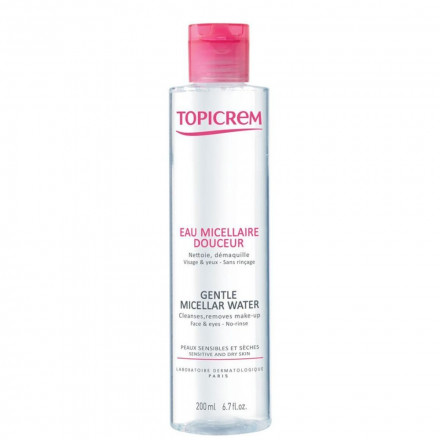 Нежная мицеллярная вода для лица и глаз Topicrem (Топикрем), 200 мл