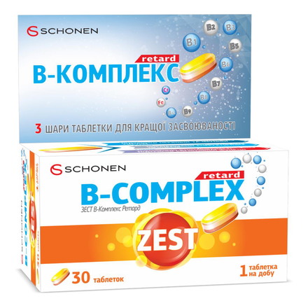 Зест  В-комплекс ретард №30
