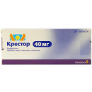 Крестор таблетки по 40 мг, 28 шт.