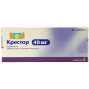 Крестор таблетки по 40 мг, 28 шт.