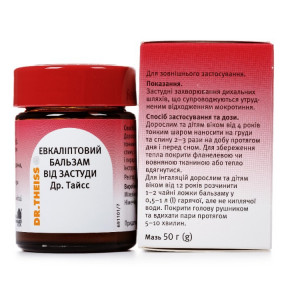 Доктор Тайсс Евкаліптовий бальзам від застуди, 50 г