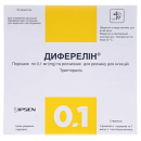 Диферелін порошок д/приг. р-ну д/ін. по 0.1 мг №7 у флак. з р-ком.