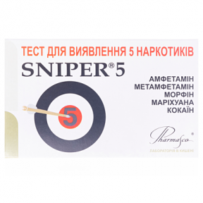 Тест снайпер для визначення 5 наркотиків