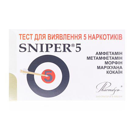 Тест снайпер для визначення 5 наркотиків