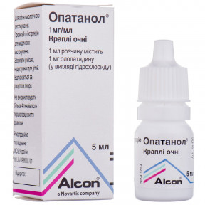Опатанол краплі для очей 0,1%, 5 мл