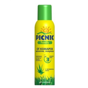 Пікнік фемелі аерозоль від комарів 150мл