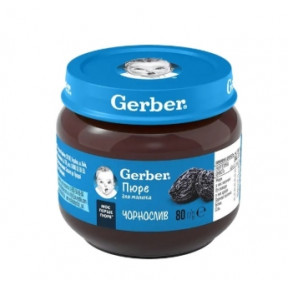 Фруктове пюре Gerber Чорнослив, 80 г
