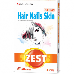 Зест б'юті волосся, нігті, шкіра капс. №30
