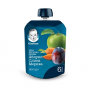 Фруктово-овочеве пюре Gerber Яблуко слива морква, 90 г