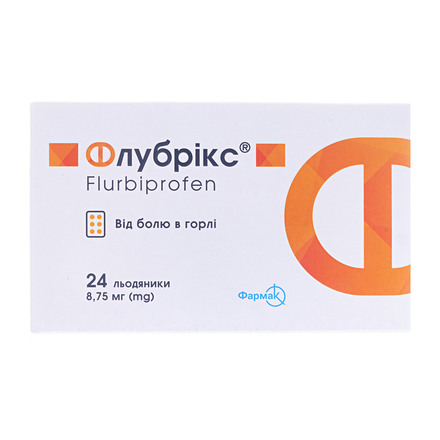 Флубрікс 8.75мг льод. №24