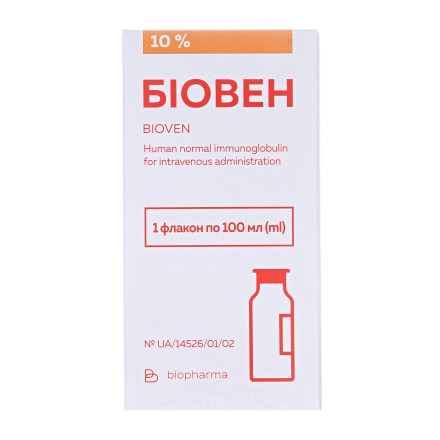 Біовен р-н д/інф.10% фл.100мл