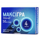 Максігра таблетки для потенції по 50 мг, 4 шт.