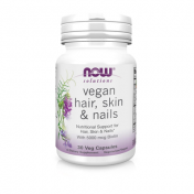 Вітаміни NOW Foods VEGAN HAIR, SKIN & NAILS краса та здоровя капс. №30 (19113381)