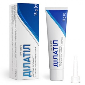 Ділатіл крем ректальний при геморої туба 15 г