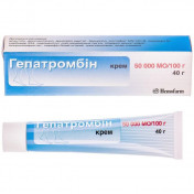 Гепатромбин крем от варикоза по 50 000 МЕ, 40 г