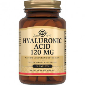 Солгар Гіалуронова кислота таблетки по 120 мг, 30 шт.
