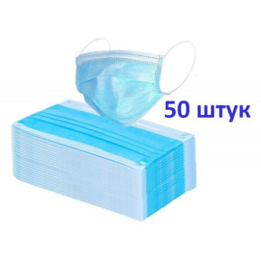 Маска 3-шарова на гумках тета(50шт/уп.)_0