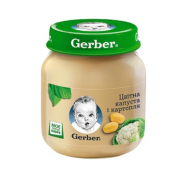 Овощное пюре Gerber Цветная капуста и картофель, 130 г