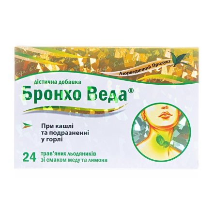 Бронхо Веда льод. мед-лимон  №24
