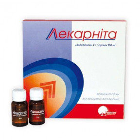ЛеКарніта розчин по 2 г/10 мл в флаконах, 10 шт.