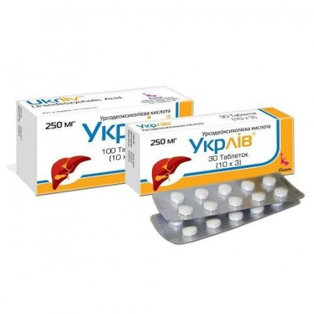 Укрлів таблетки по 250 мг, 30 шт.