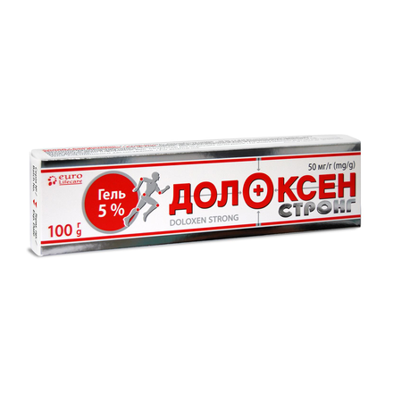 Долоксен Стронг гель 50 мг/г 100г туба