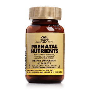 Солгар Пренатабс таблетки для вагітних і годуючих, 60 шт.