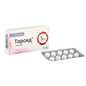 Торсид таблетки по 5 мг, 10 шт.