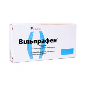 Вільпрафен таблетки 500 мг, 10 шт.