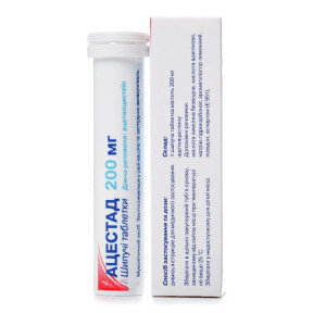 Ацестад таблетки по 200 мг, 20 шт.