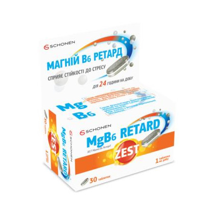 Зест Антистресс MgB6 Ретард табл.№30