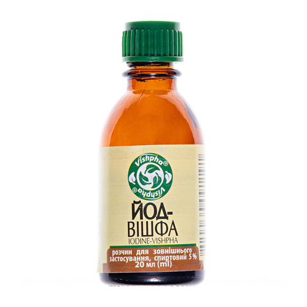 Йод-Вішфа р-н спирт.5% фл.20мл
