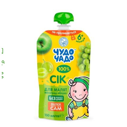 Сік Чудо-Чадо виноградно-яблучний освітлений 130мл