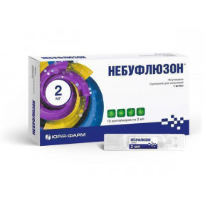 Небуфлюзон суспензія для інгаляцій 1.0 мг / мл 2 мл №10