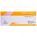 Симвастатин Ананта таблетки по 40 мг, 28 шт.