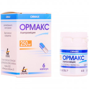 Ормакс капсули по 0,25 г, 6 шт.