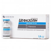 Цефазолін порошок по 1 г, 10 флаконів