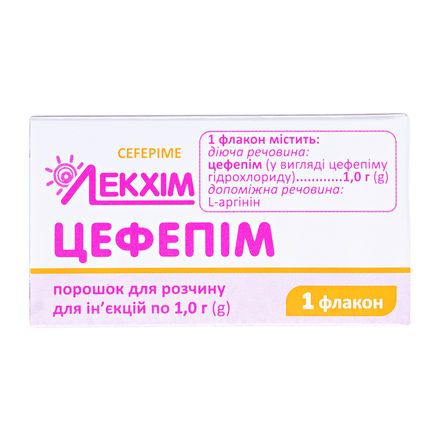 ЦЕФЕПІМ пор. д/ін.1000 мг. фл. №1