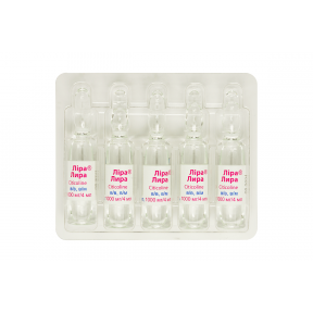 Ліра 1000 мг 4 мл N10 розчин для ін'єкцій