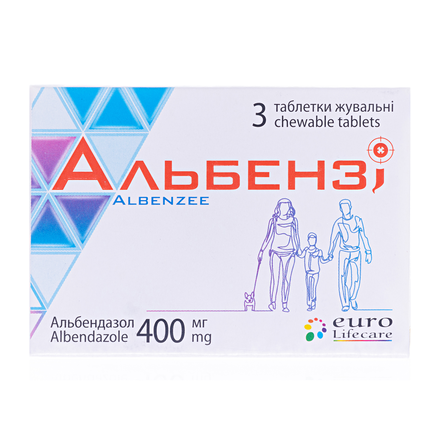 Альбензі табл.400мг.№3