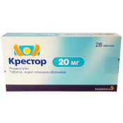 Крестор таблетки по 20 мг, 28 шт.