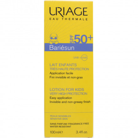 Молочко для детей солнцезащитное Uriage Bariesun без ароматизаторов, SPF 50+, 100 мл