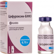 Цефуроксим-БХФЗ порошок для розчину для ін'єкцій по 0,75 г, 1 шт.