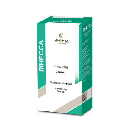 Лінеса розчин для інфузій, 2 мг/мл, 300 мл